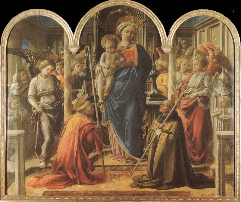 Fra Angelico Jungfru Maria med barnet Germany oil painting art